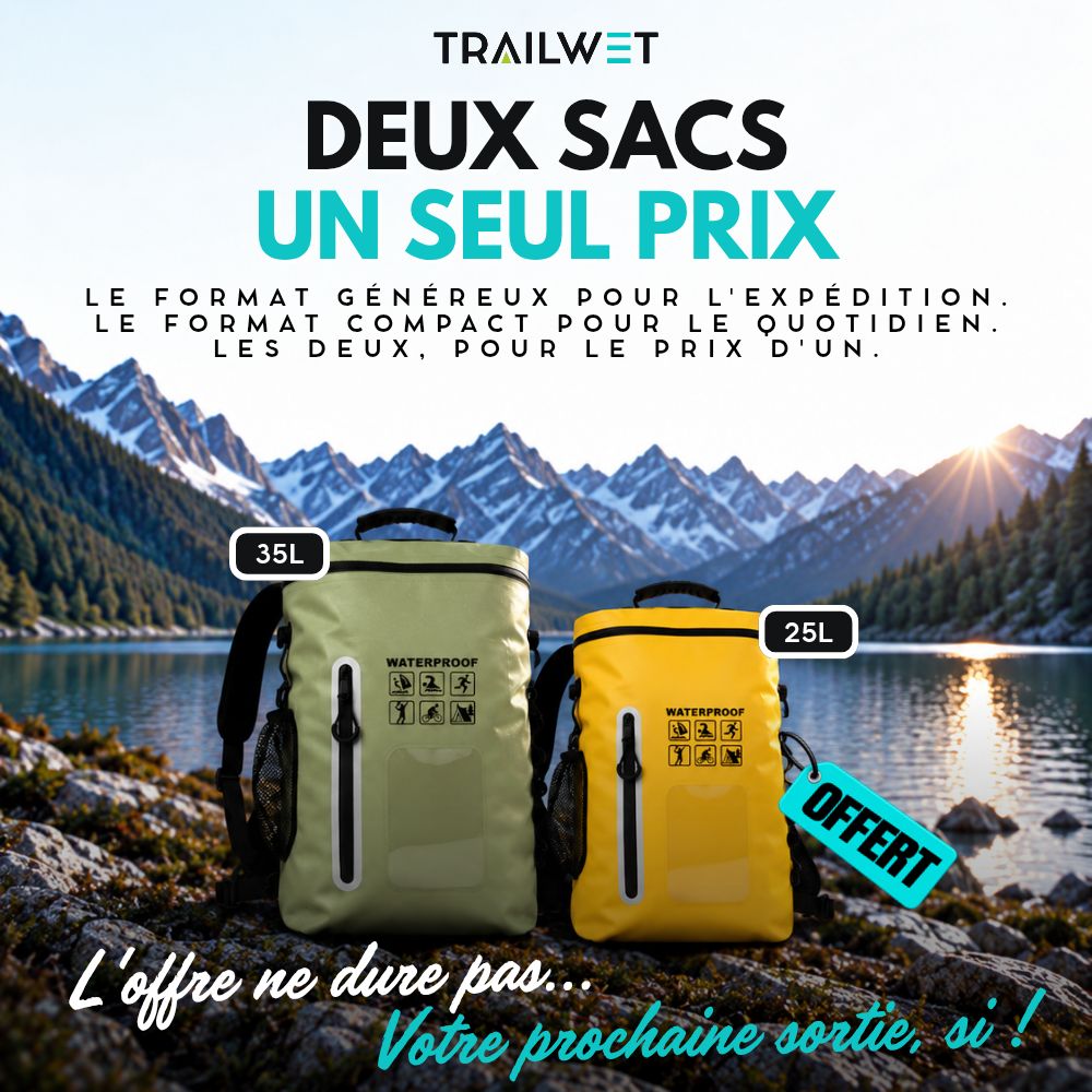 TRAILWET® — Sac à Dos Étanche IPX7