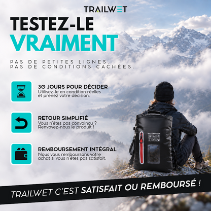 TRAILWET® — Sac à Dos Étanche IPX7